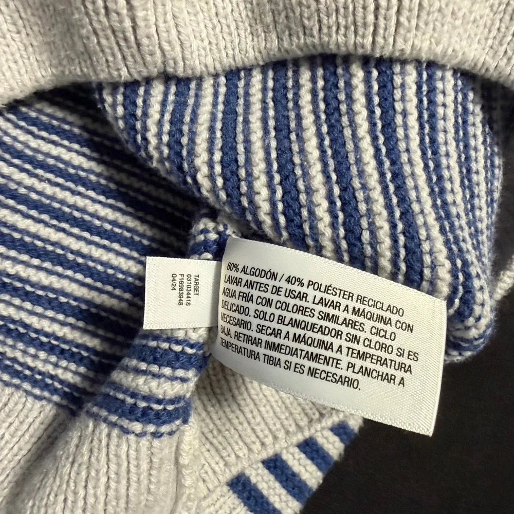 Cat & Jack Kids Blue White Striped Knit 2 Piece Tank Top and‎ Shorts Set 5T EUC